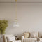 Cronus Crystal LED 1 Light Pendant // Gold
