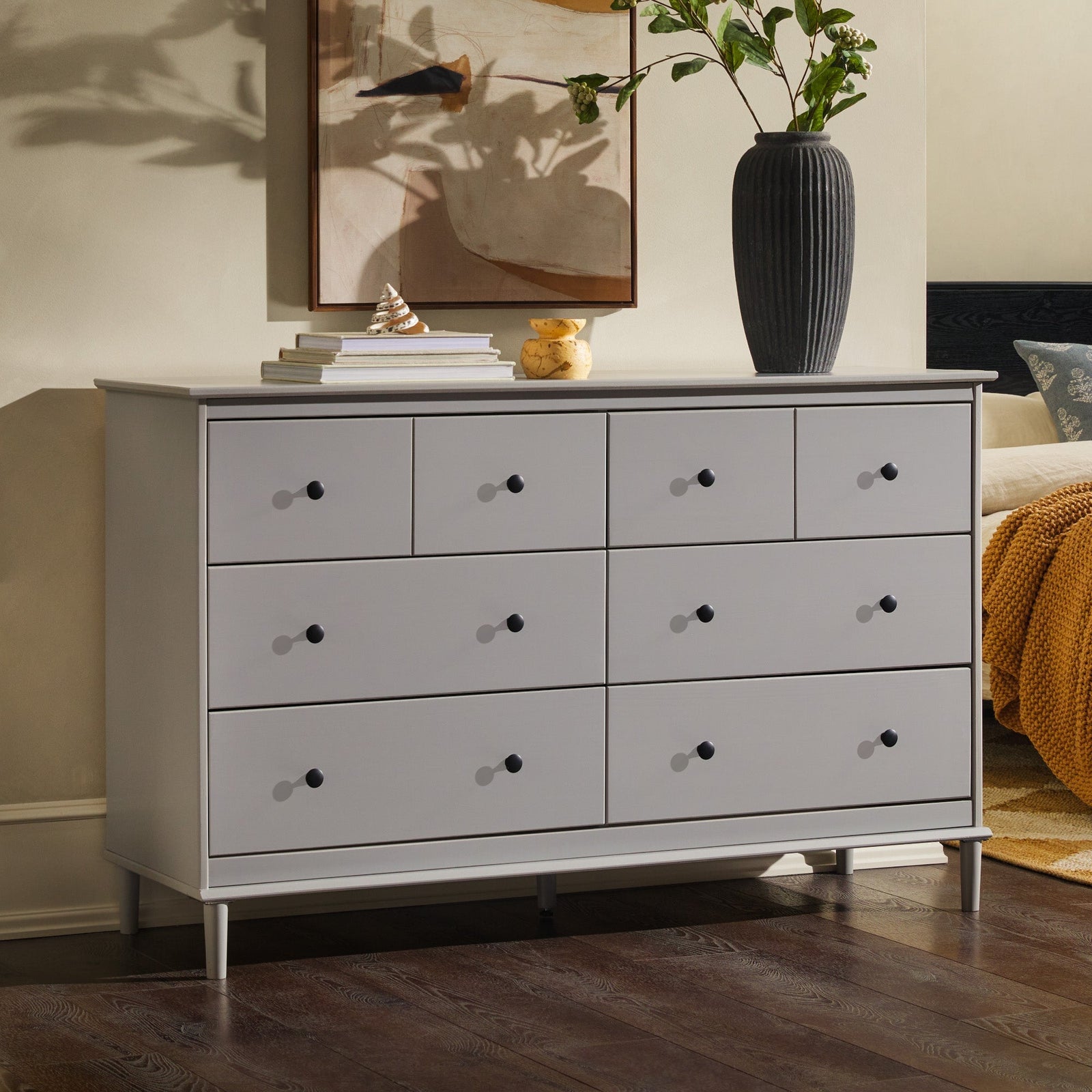 Cómoda de transición de madera maciza Spencer