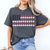 American Flag Daysies, Flowers Independence Day T-shirt