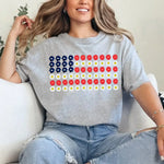 American Flag Daysies, Flowers Independence Day T-shirt