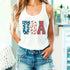 USA Floral T-Shirt - Independence Day Flowers Tees
