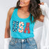 USA Floral T-Shirt - Independence Day Flowers Tees