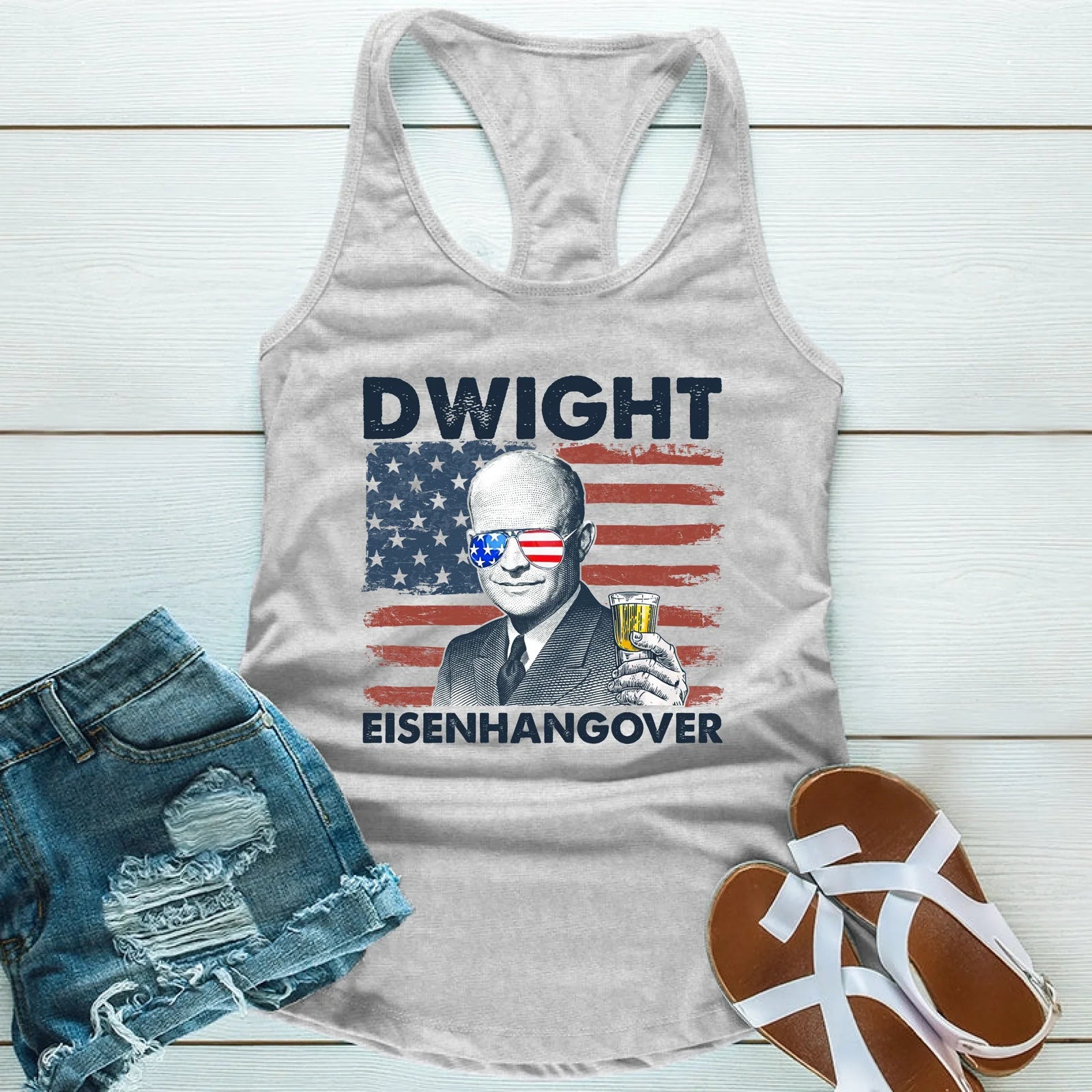 Eisenhangover Unisex Tank Top – Funny 4th of July Drinking Shirt