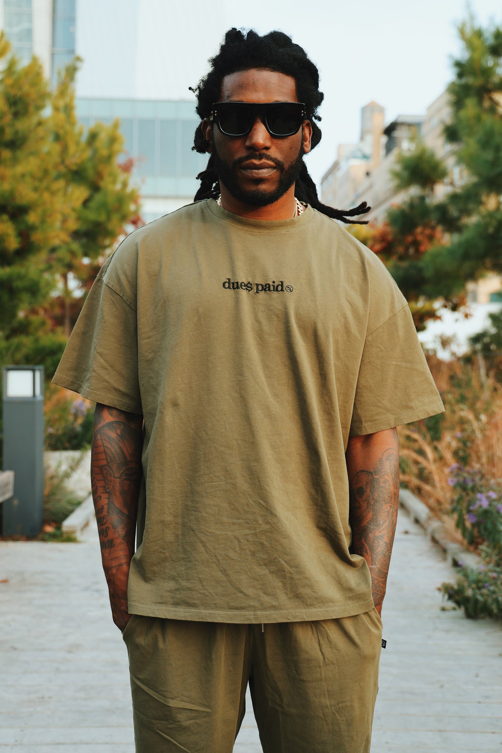 Dues Paid (Military Green - Shorts)