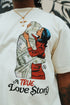 Love Story Box Tee Shirt (Cream - Oversize)