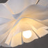 Lámpara colgante de techo LED moderna con forma de flor para sala de estar