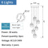 Vernazza | Creative Staircase Crystal Chandelier