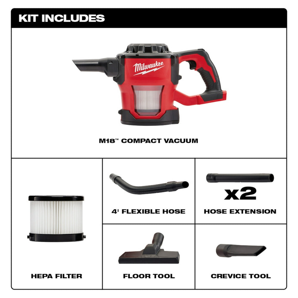 Aspiradora compacta Milwaukee 0882-20 M18™