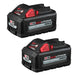 Paquete de baterías Milwaukee 48-11-1862 M18™ REDLITHIUM™ HIGH OUTPUT™ XC de 6,0 Ah (2 piezas)