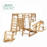 6 in 1 Indoor Jungle Gym for Toddler: Playground + Swings Set + Slide Board + Rope + Stairs