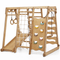 6 in 1 Indoor Jungle Gym for Toddler: Playground + Swings Set + Slide Board + Rope + Stairs