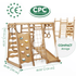 6 in 1 Indoor Jungle Gym for Toddler: Playground + Swings Set + Slide Board + Rope + Stairs