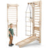 6 in 1 Wooden Swedish Wall / Climbing ladder for Children + Swing Set + Slide Board