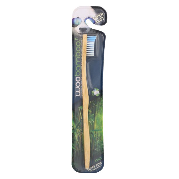 Cepillo de dientes supersuave Woobamboo para adultos (paquete de 12)