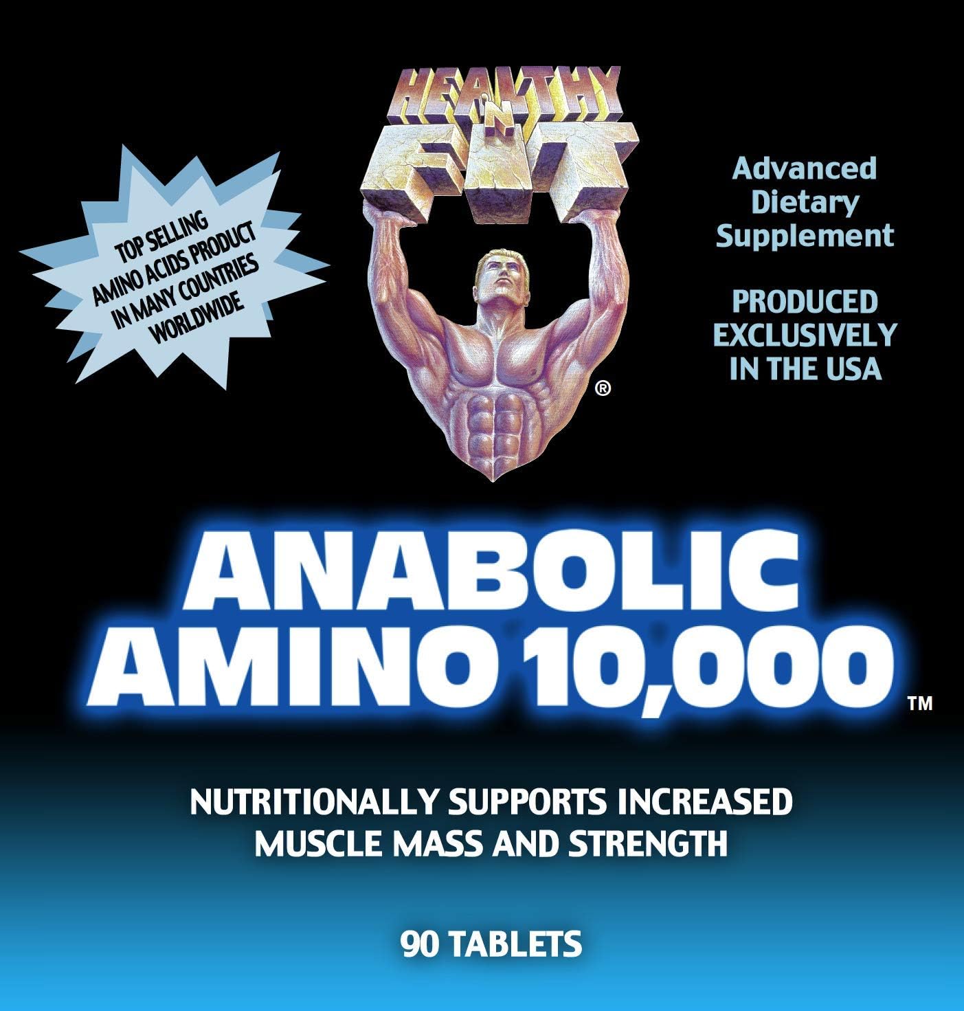 Amino anabólico Healthy 'n Fit 10000 (90 comprimidos)