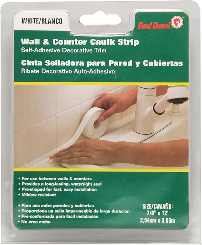 Red Devil 0155 Wall & Counter Caulk Strip, 1