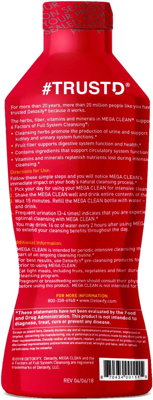 Desintoxicante Mega Clean Tropical 32 oz (paquete de 6)