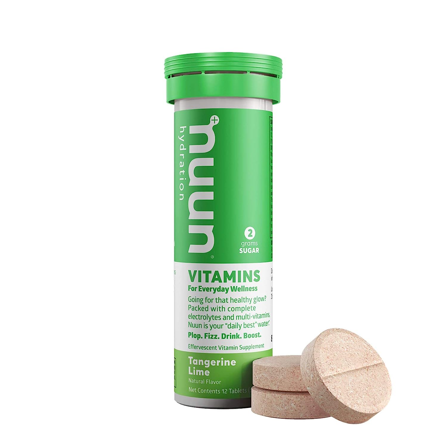 Tabletas Nuun Vitamins Drink - Mandarina y Lima (Paquete de 8 - 12 tabletas)