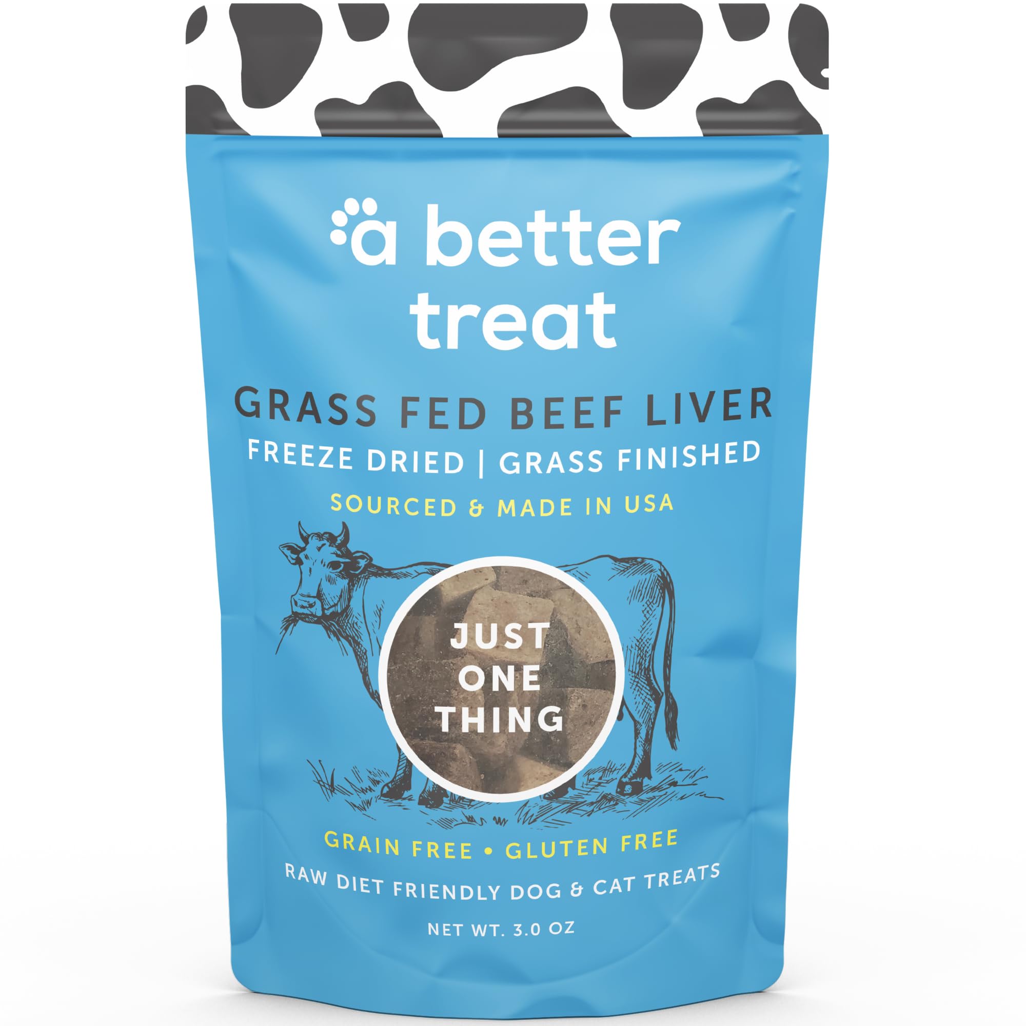 Un mejor premio - Hígado de res crudo liofilizado, 85 g (caja de 6) - Premios sin gluten para perros