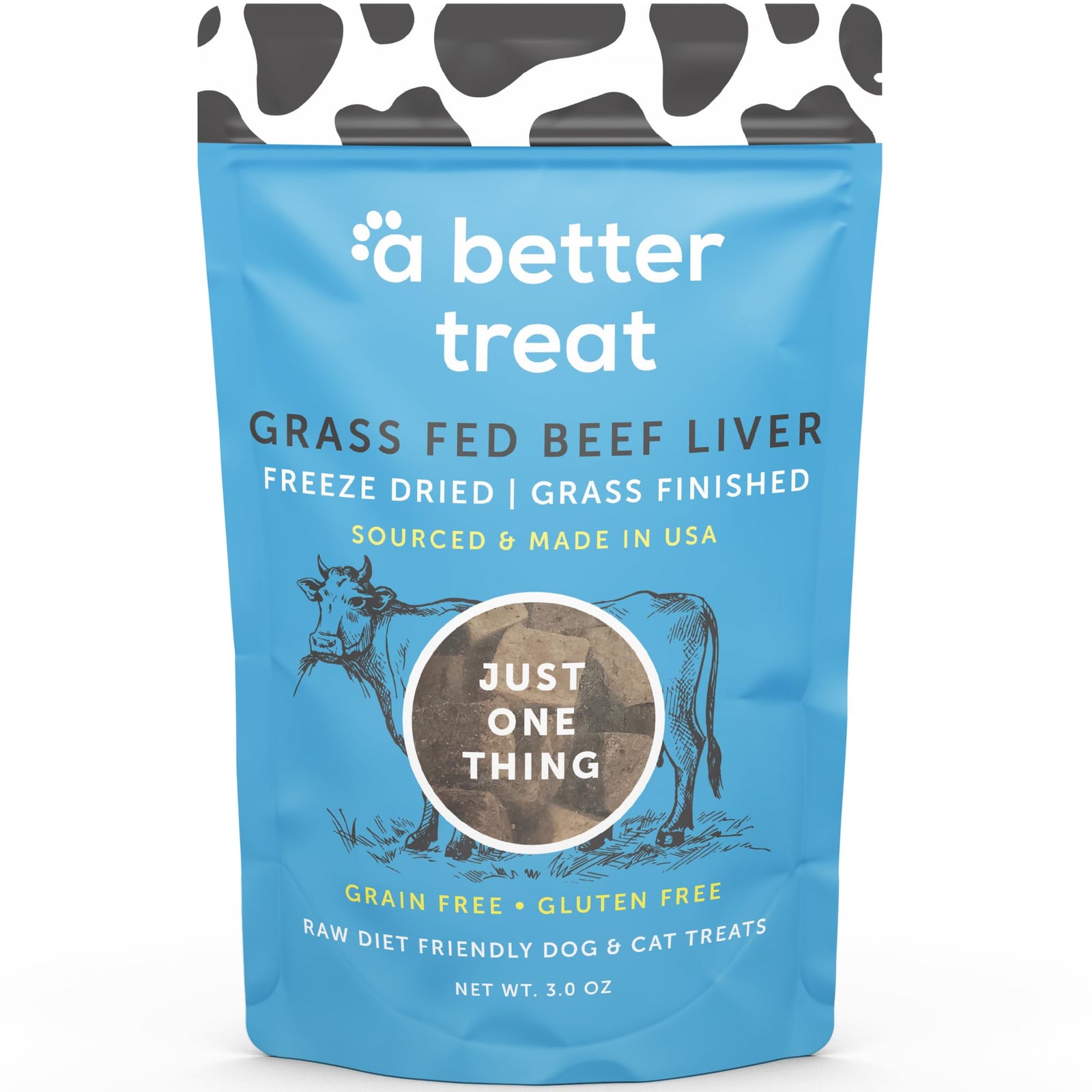 Un mejor premio - Hígado de res crudo liofilizado, 85 g (caja de 6) - Premios sin gluten para perros