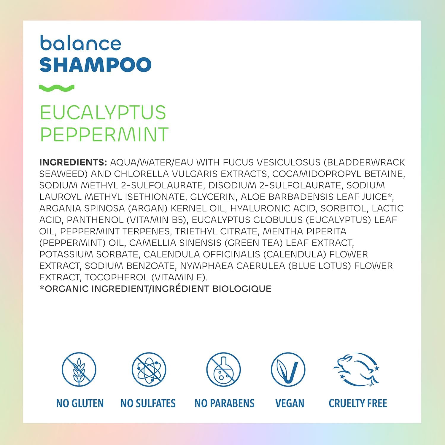 Champú equilibrante con eucalipto y pimienta negra de The Seaweed Bath Co. - 355 ml