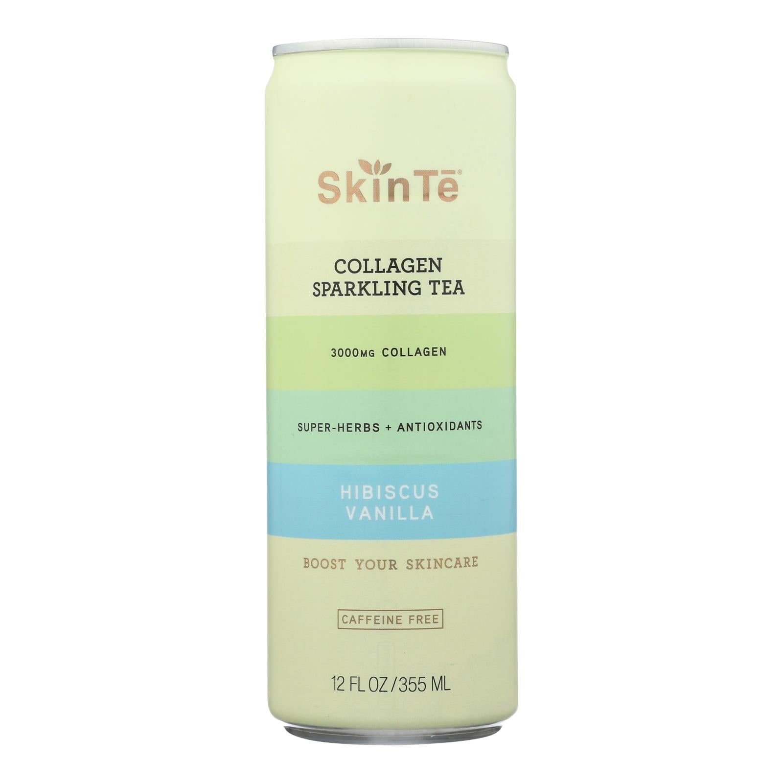 Té de colonia espumoso Skin-Te Hibi Vanilla, 355 ml (paquete de 12)