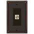Imperial Bead Aged Bronze Cast - 1 Cable Jack Wallplate