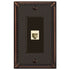 Imperial Bead Aged Bronze Cast - 1 Phone Jack Wallplate