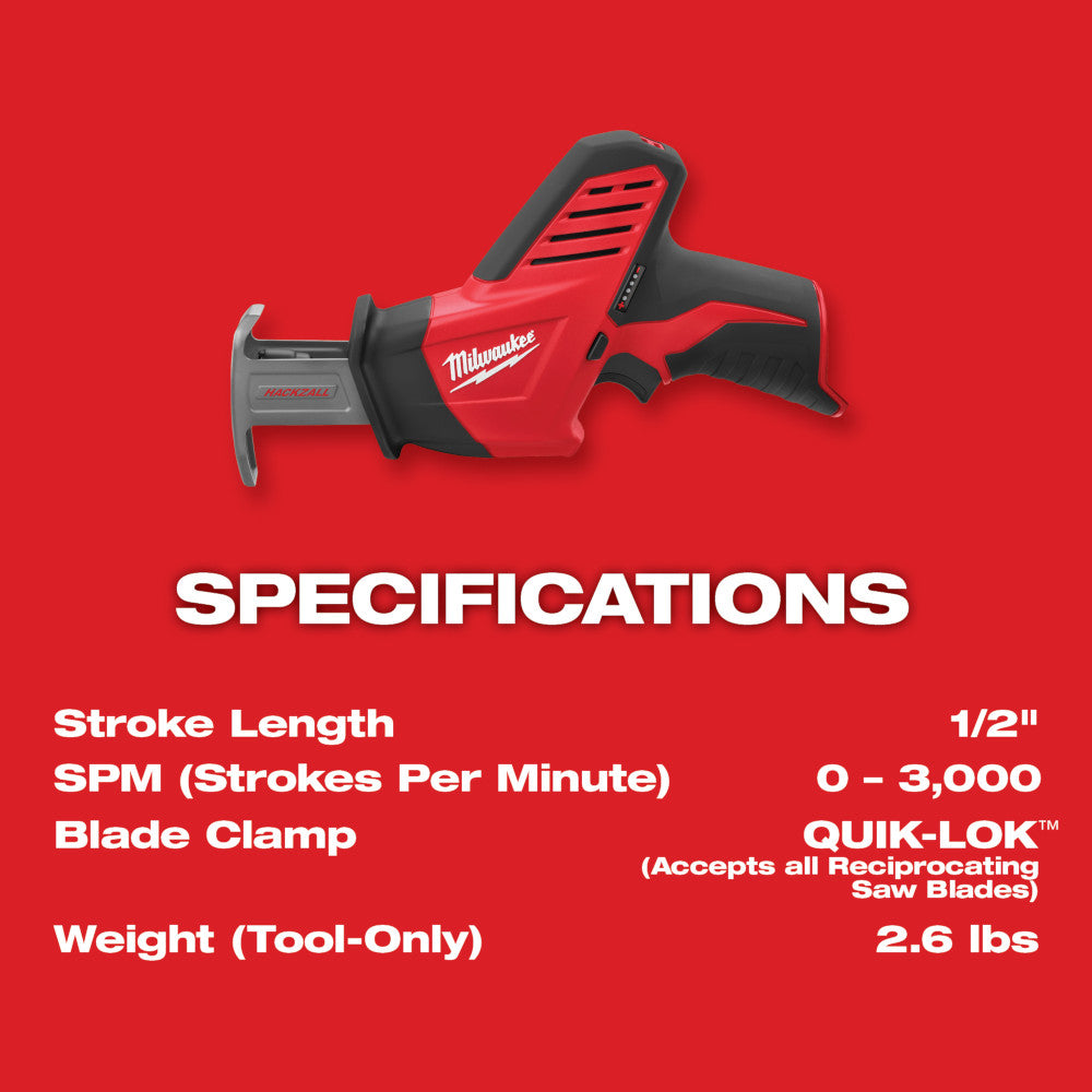 Sierra alternativa Milwaukee 2420-20 M12™ HACKZALL®
