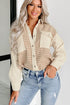 Long-Sleeve Corduroy Button-Down Shirt with Houndstooth