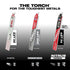 Milwaukee 48-00-5202 Hoja SAWZALL® con dientes de carburo TORCH™ de 9" y 8 TPI, paquete de 1
