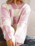 Women's Plus Size Checkered Knit Sweater