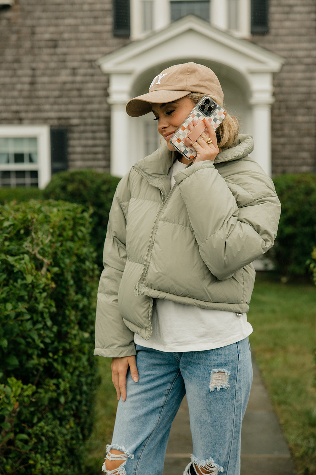 Coastal Check Phone Case