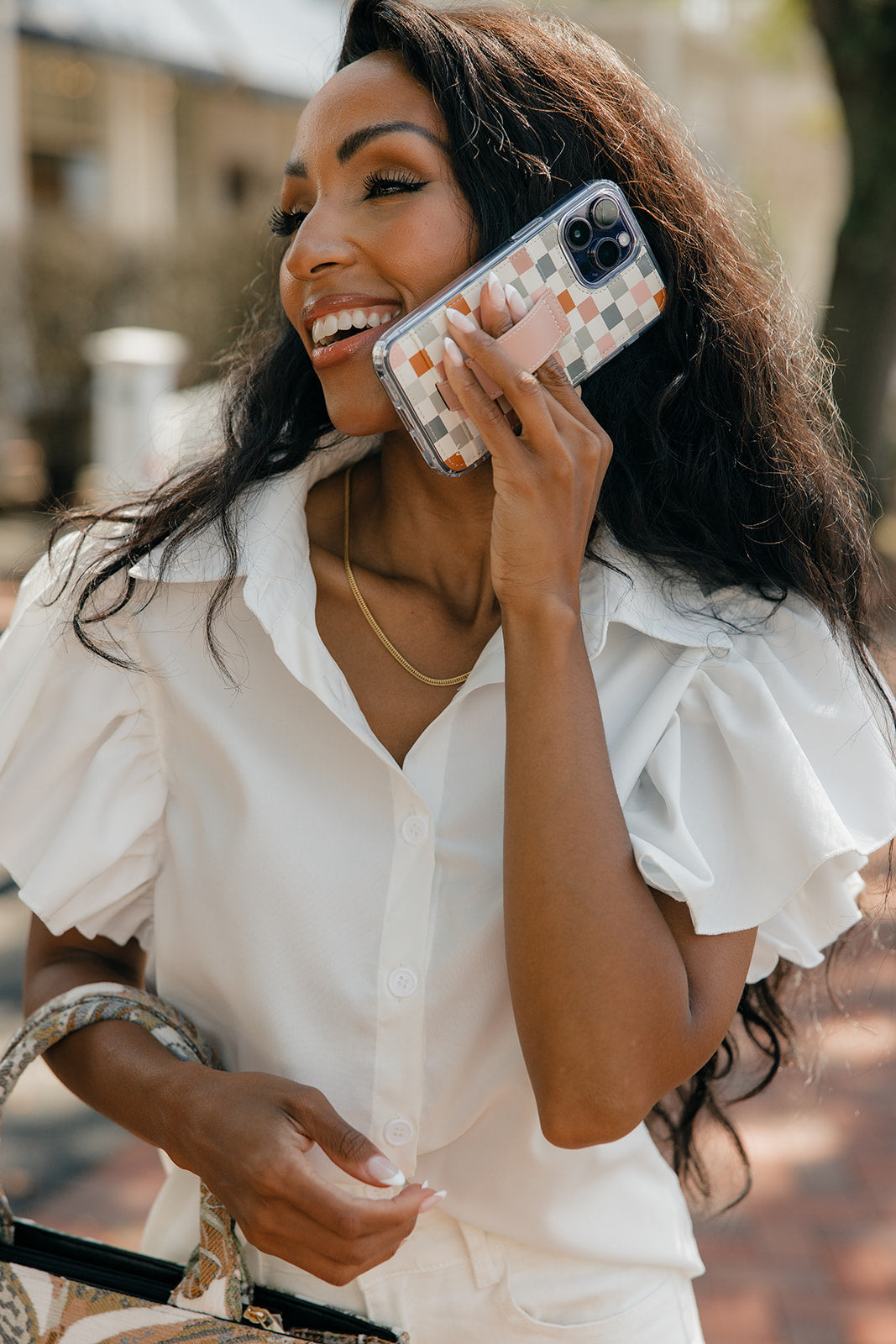 Coastal Check Phone Case