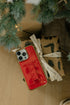 Red Radiance in Gold Phone Case
