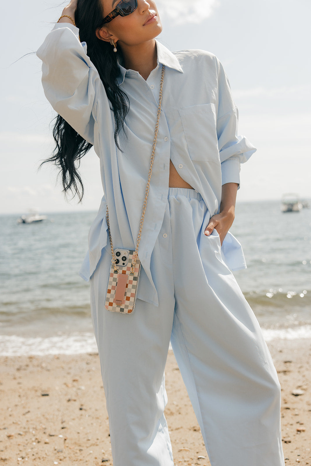 Coastal Check Purse Phone Case
