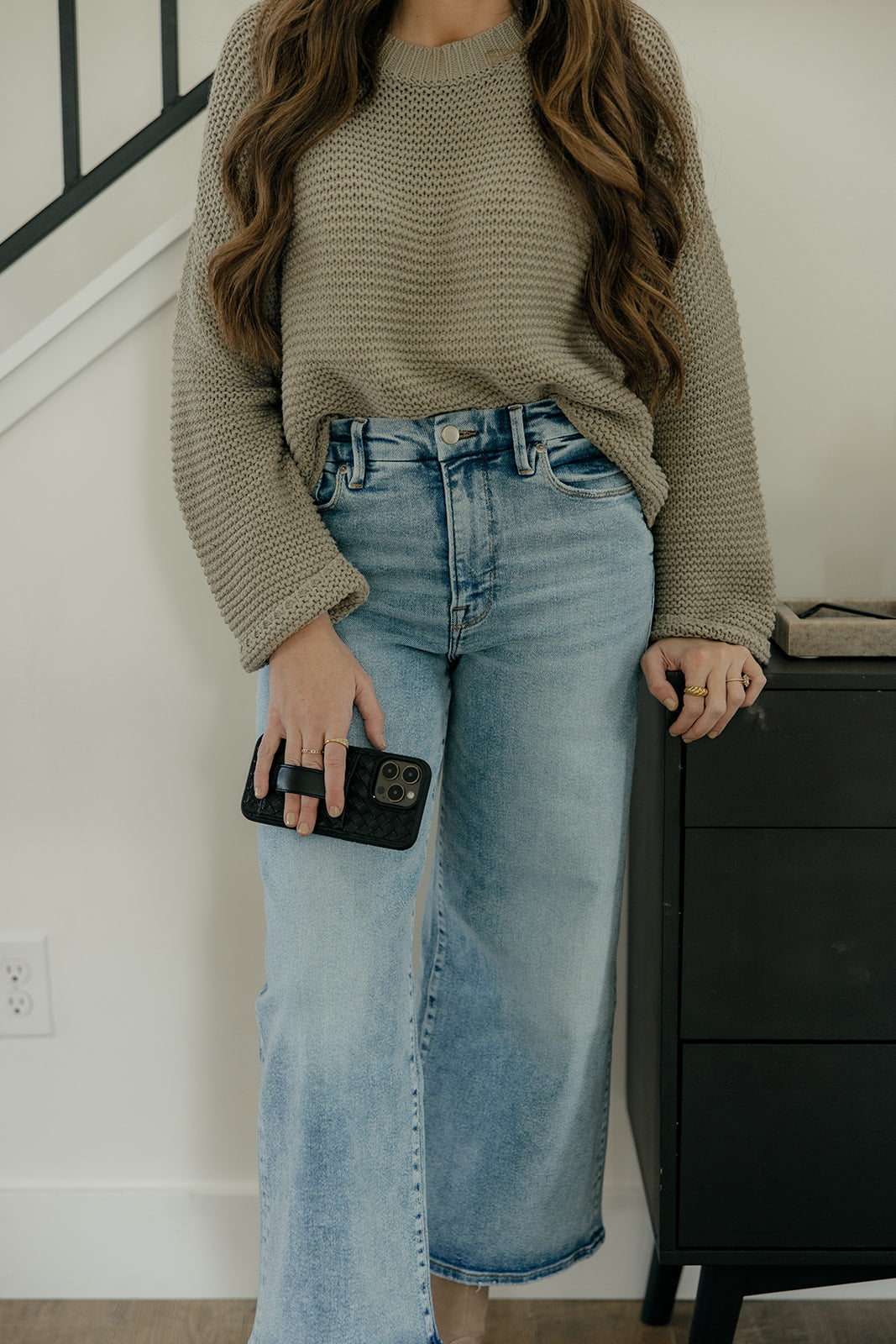 Black Weave Phone Case