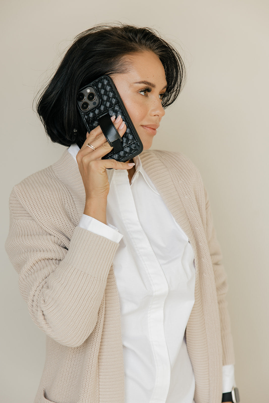 Black Weave Phone Case