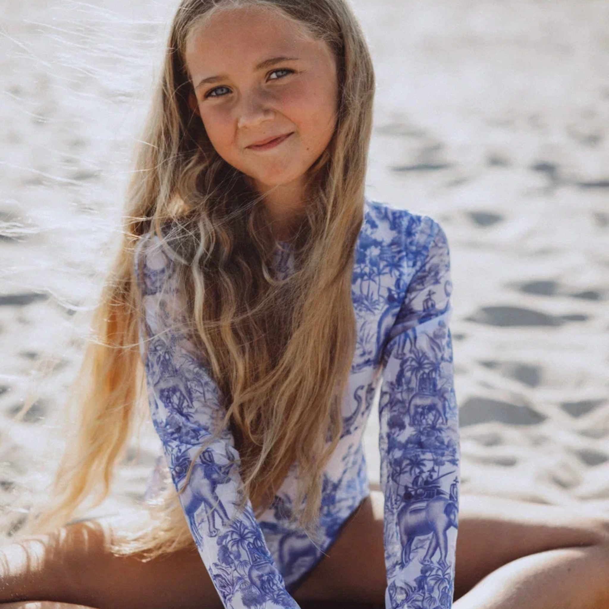KId's girl's One-piece swimsuit with sleeves India