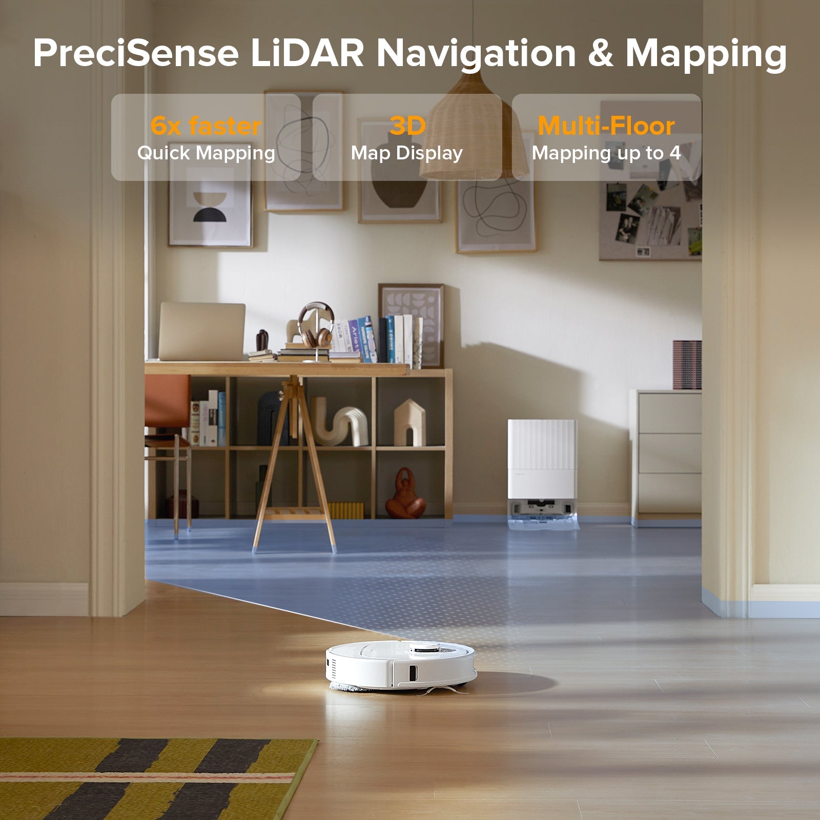 Roborock QV 35A Robot Vacuum with Multifunctional Dock