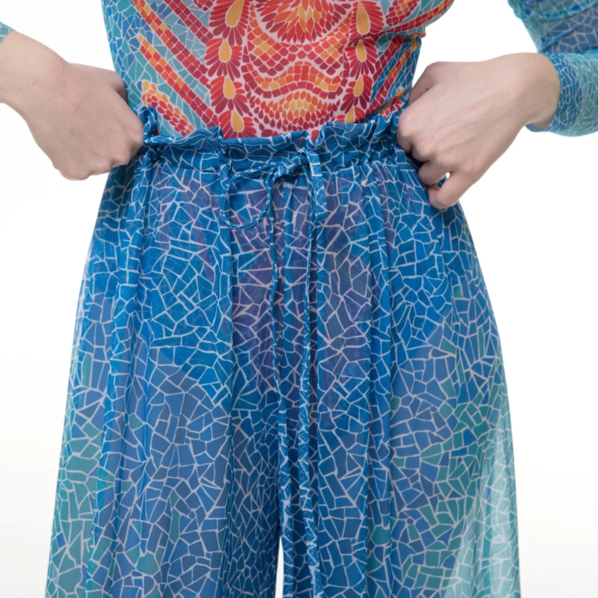 Wave Mosaic Beach Pants One Size, Fits All