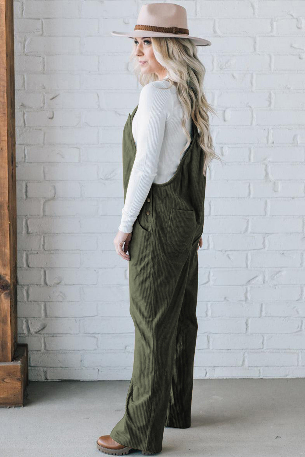 Wide Leg Overalls