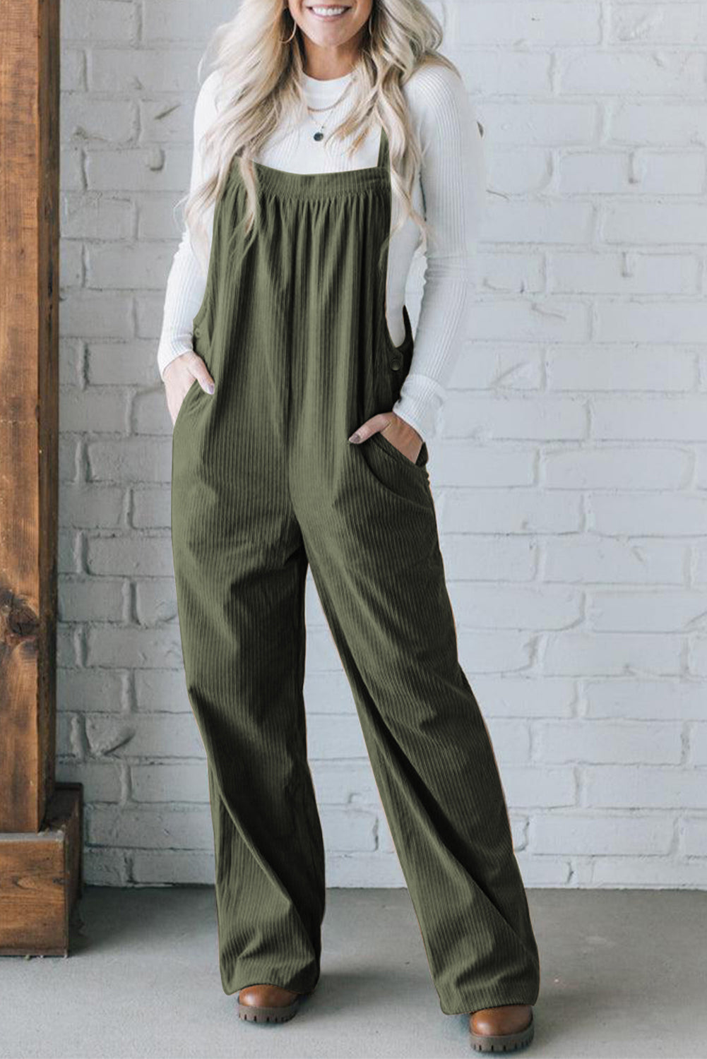 Wide Leg Overalls