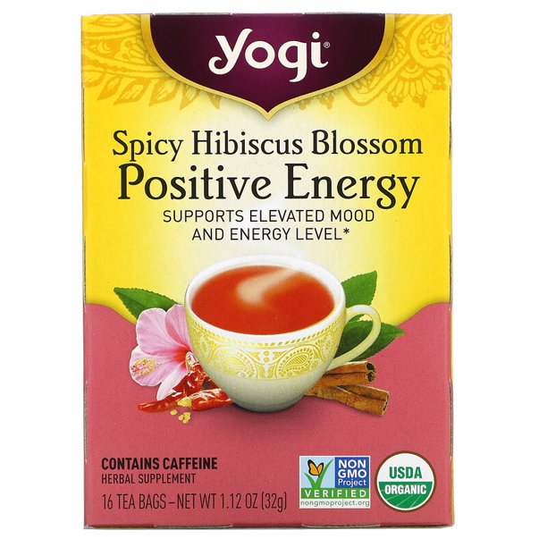 Yogi Tea: Té de flor de hibisco calmante y refrescante (6 x 16 unidades)
