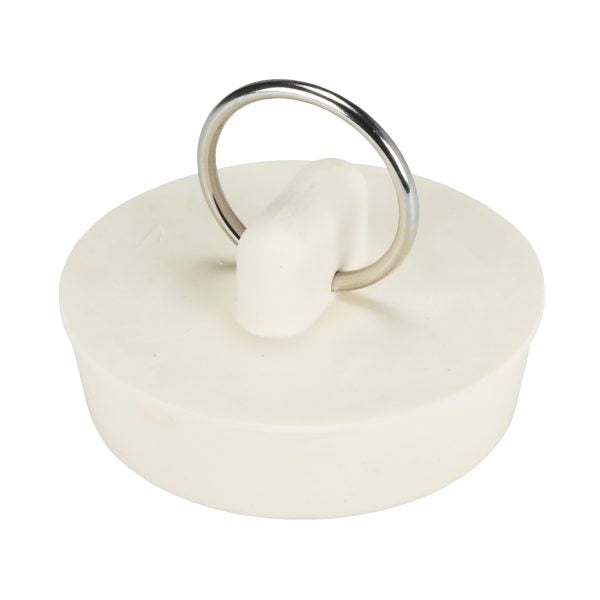 Danco 80227 1-1/2 in. Rubber Drain Stopper in White (1 per Card)