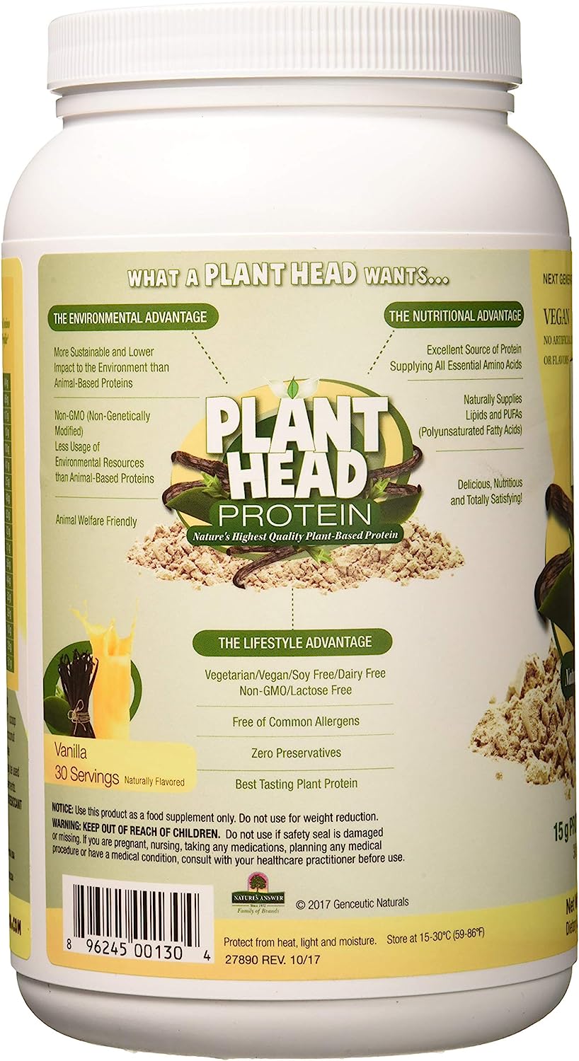 Proteína vegetal Genceutic Naturals: Vanilla Craze (1,65 lb)
