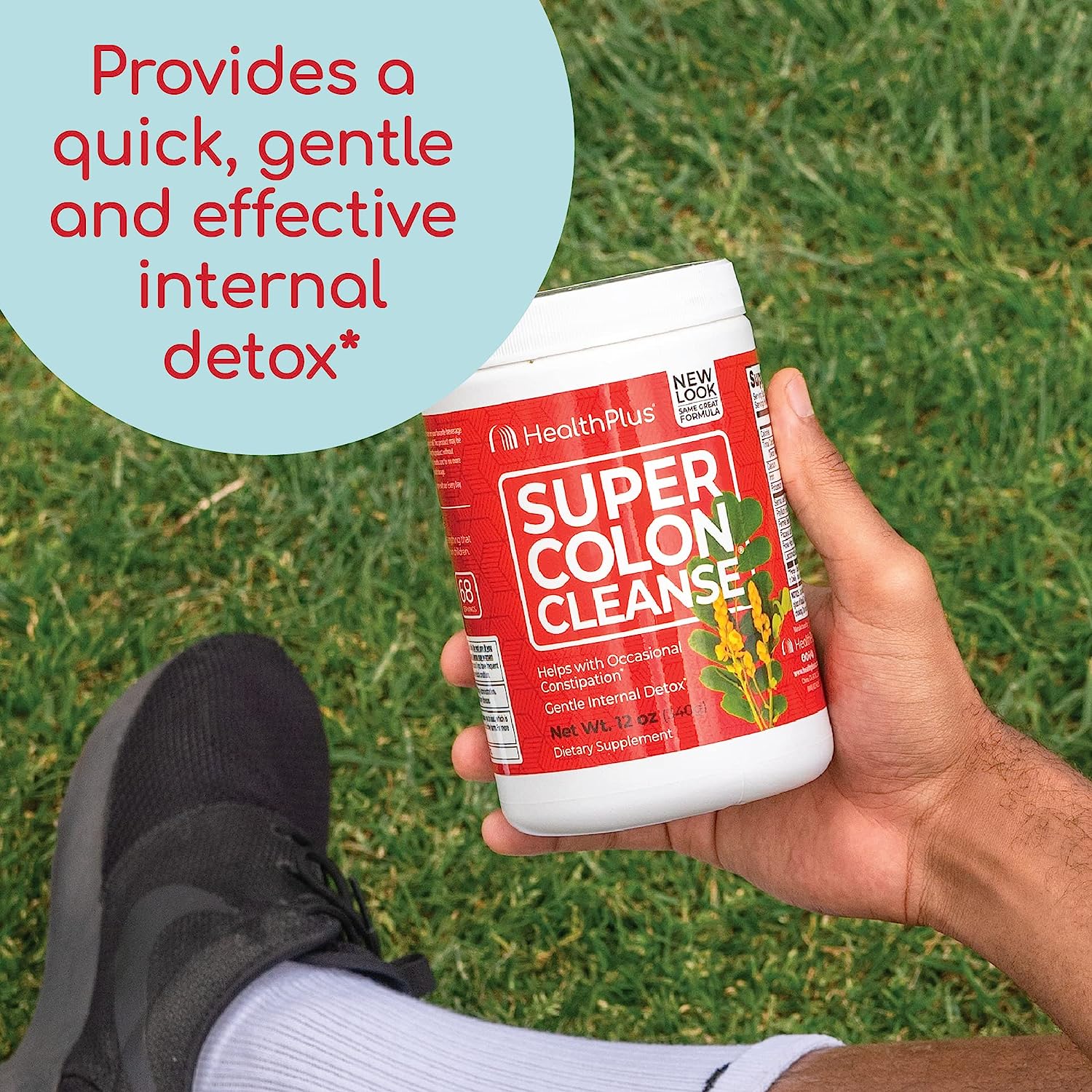 Polvo limpiador de colon Health Plus Super (12 oz)