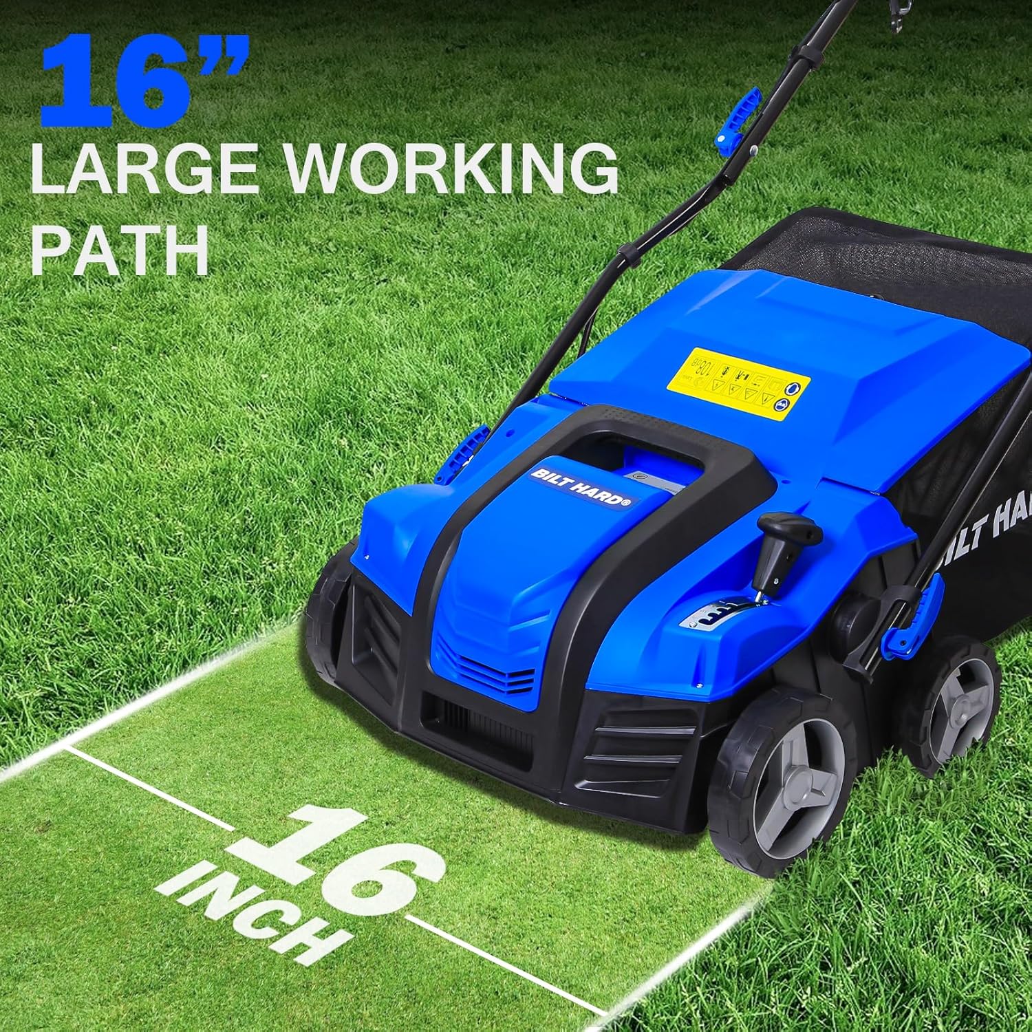 BILT HARD 15 Amp Electric Dethatcher & Scarifier: 16