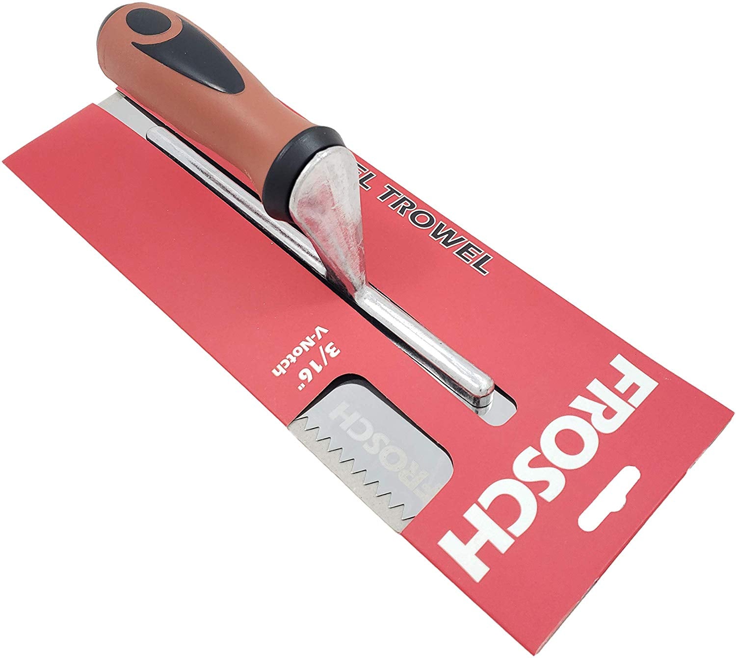 Stainless Steel V-Notch Trowel - 3/16"