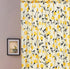 DaDa Bedding Set of 2 Botanical Floral Window Curtain Panels - Natural Semi Sheer Yellow Fleur Golden Orange Spring Time Tulips Straight Tailored Edge